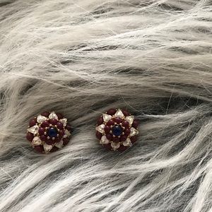J. Crew vintage inspired jeweled stud